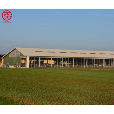 Prefab Steel Structure Frame Poultry Shed Cow  Farm Building