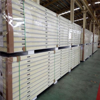 Metal Panel Material and Polyurethane Sandwich Panel Type 100mm PU Sandwich Panels